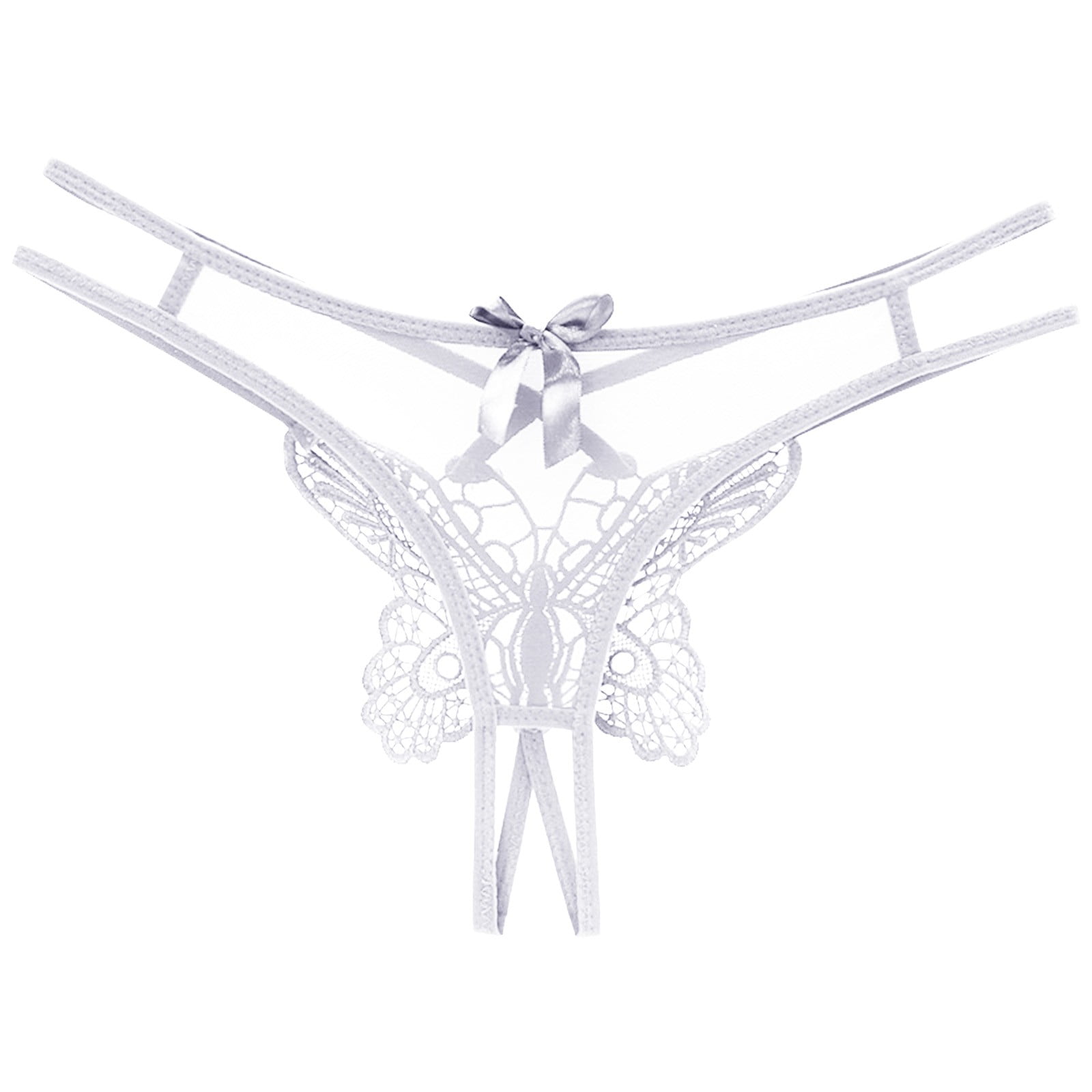 Upioiwer Blumer De Algodon Para Mujer Tucking Underwear Mtf Women Low Waist Traceless Mesh Embroidered Big Butterfly Open End Thong Bali Shapewear For Women Womens Underwear Embroidery, Geometric
