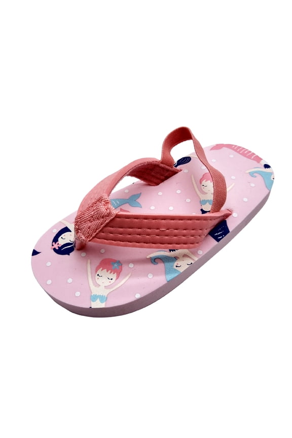 Kids Slides for Girls Boys Quick Drying Beach Slides Adjustable Toddler Pool Shower Flip Flops Slippers Toddler Cloud Slides with Back Strap Pink 8