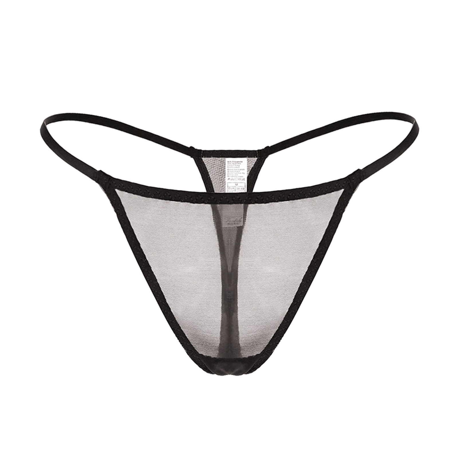 Upioiwer Ladies Hi Cut Underwear For Women Women Soild Sexy Embroidered Mesh Sheer Thong Panties T Pants Low Waist Plus Size Underwear Thong Panties Panties For Women Pack Cotton Embroidery Blumer
