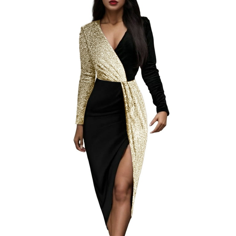 Black and gold outfit casual best sale
