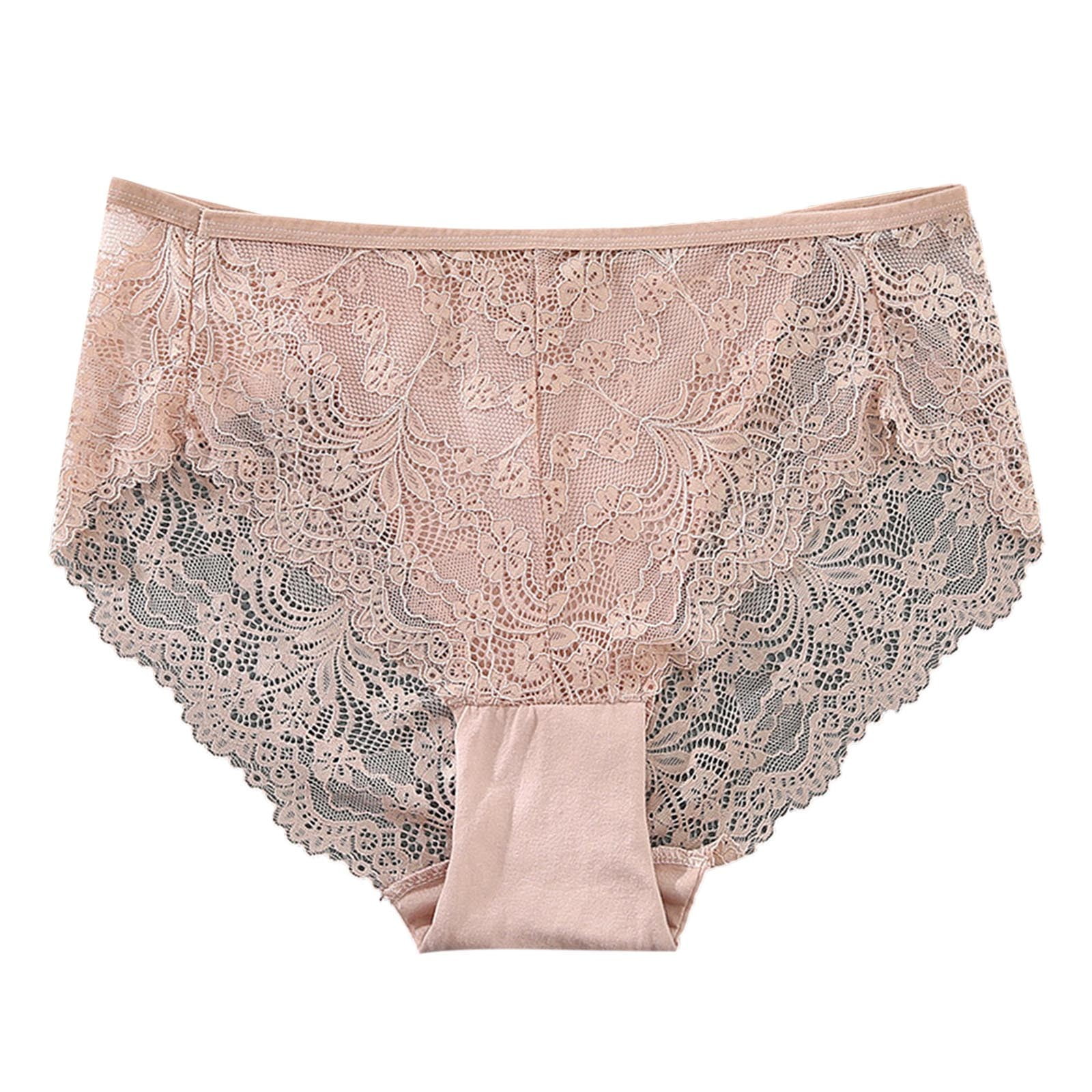 Upioiwer Seamless Underwear For Women Cotton Womens Panties Womens Lacesexy Breathable Lace Hollow Out And Raise The Buttockspure Brief Panties High Waist Underwear Women Tummy Tuck Underwear For