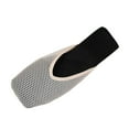 thumbnail image 1 of Upioiwer Women's Mesh Flats Mesh Sandals, Ladies Square Toe Slippers Stretch Fishnet Stockings, Hollow Short Flat Shoes, Low Heel Casual Sandals for Beach Pool White 6.5, 1 of 9