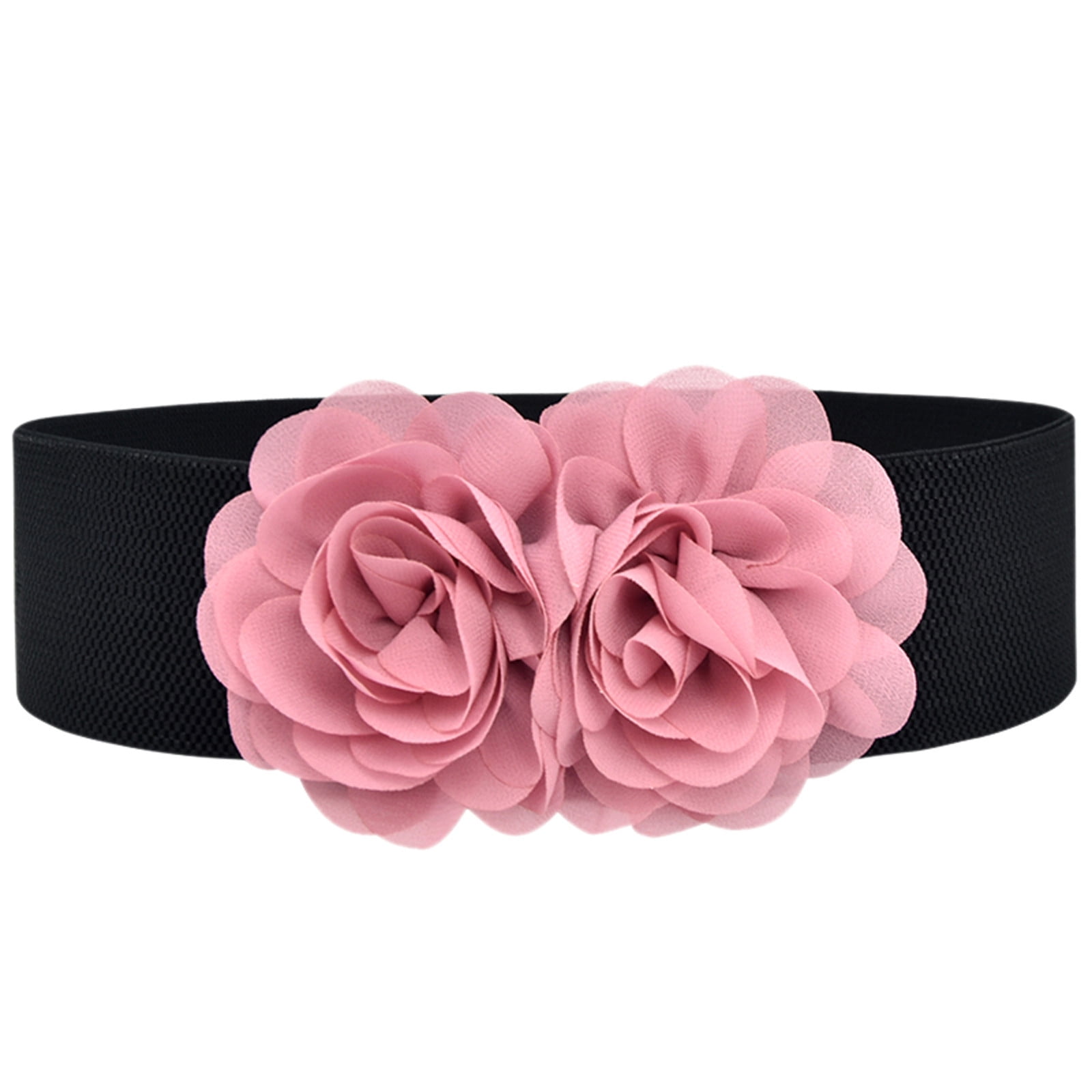 Upioiwer Womens Dress Belt Designer Belts For Women Black Belt Silver Buckle Women Women Stretchy Belt For Dresses Vintage Elastic Wide Waist Belt Retro Style Women Belt Brown Belt Women Trendy