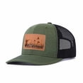 thumbnail image 1 of Upland Bird Hunting Scene Leather Patch Embroidered Color Block Trucker Hat Unisex Adjustable Cotton Breathable Fashion Cap for Travel Daily Wear, 1 of 11