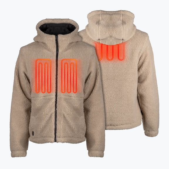 Upland Full Zip High-Pile Hoodie Women's - Coffee