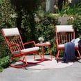thumbnail image 1 of Upland RC-545-RD Outdoor Rocking Chair Set, Red - 3 Piece, 1 of 1