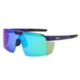 thumbnail image 1 of Piranha Eyewear Upland Flip Up Shield Sunglasses for Men with Blue Mirror Lenses, 1 of 8