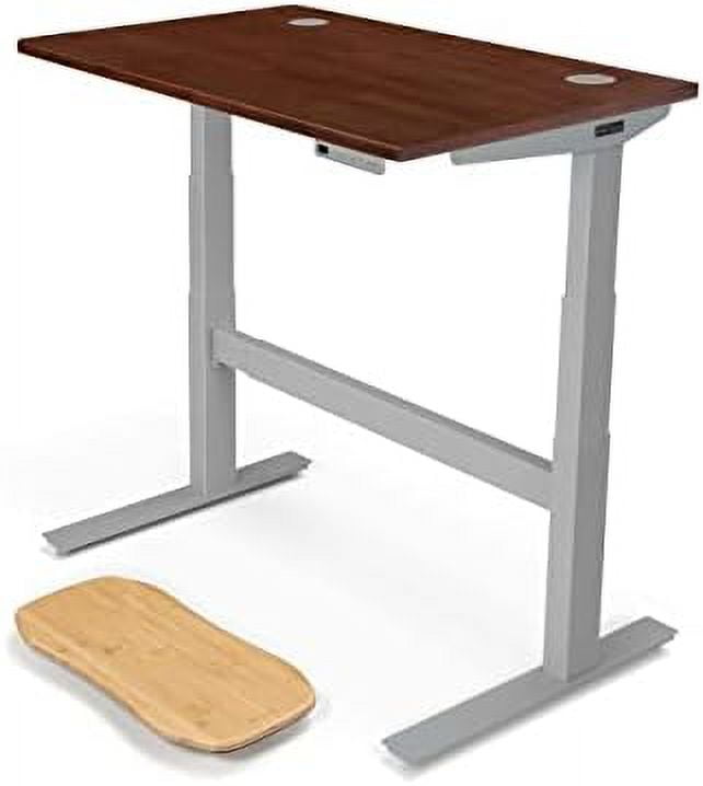 Uplift Desk Dark Rubberwood (48 X 30 Inch) Standing Desk 2Leg V2