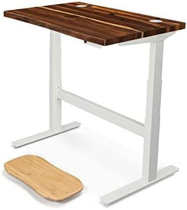 Uplift Desk Pheasantwood Wide Plank (48 X 30 Inch) Standing Desk 2Leg Adjustable