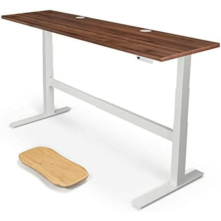 Uplift Desk Walnut Laminate (80 X 24 Inch) Standing Desk 2-Leg V2