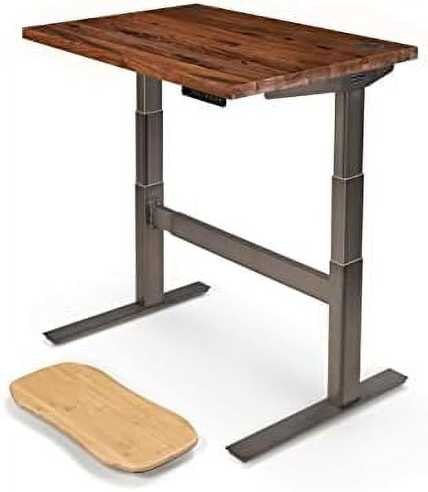 Uplift Desk Walnut Wide Plank (42 X 30 Inch) Standing Desk 2Leg V2