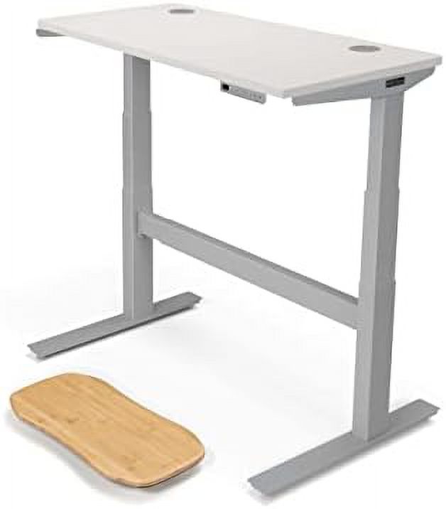 Uplift Desk White Laminate (48 X 24 Inch) Standing Desk 2Leg V2
