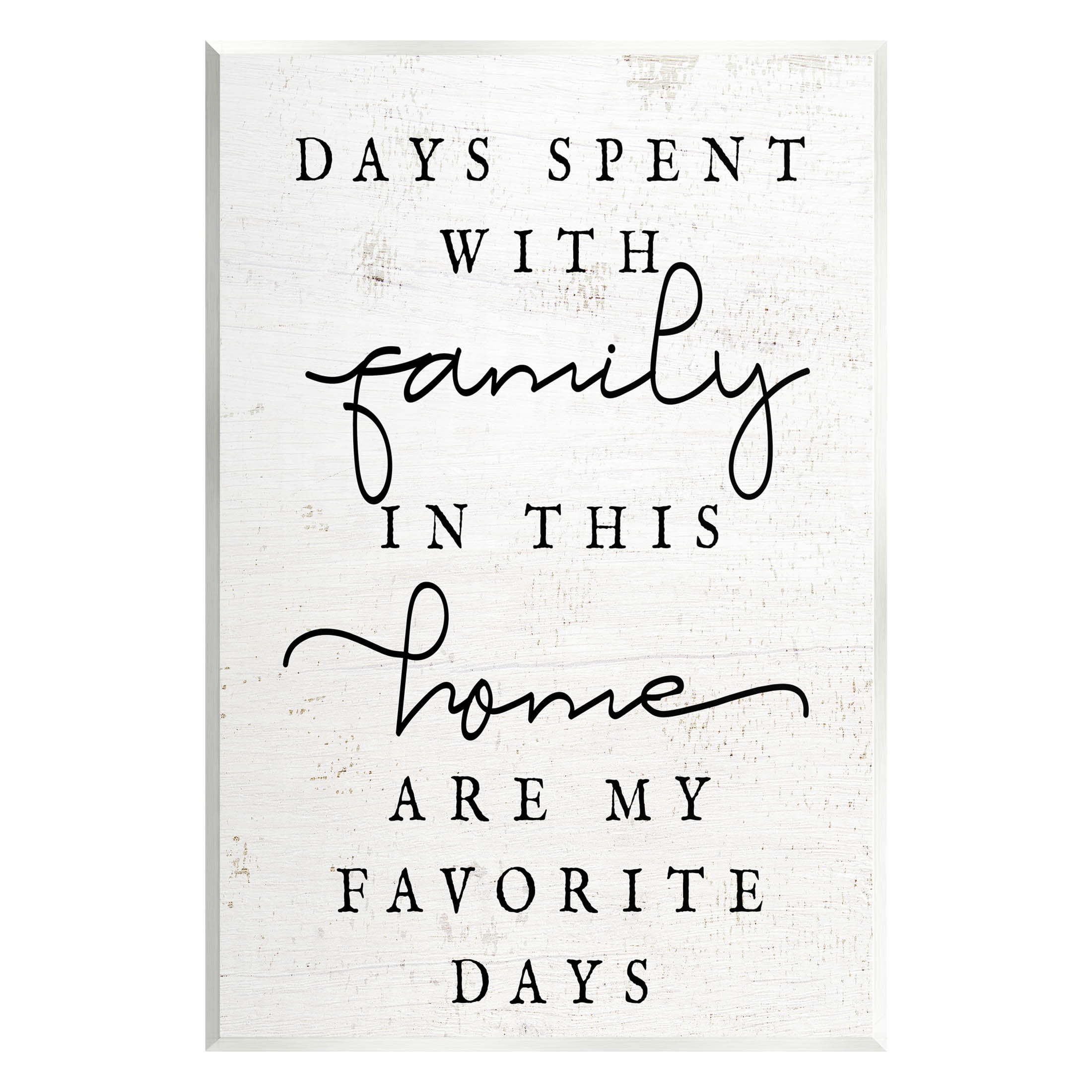Uplifting Days Spent With Family Phrase Inspirational Graphic Art Unframed Art Print Wall Art