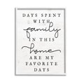 thumbnail image 1 of Uplifting Days Spent With Family Phrase Inspirational Graphic Art White Framed Art Print Wall Art, 1 of 7