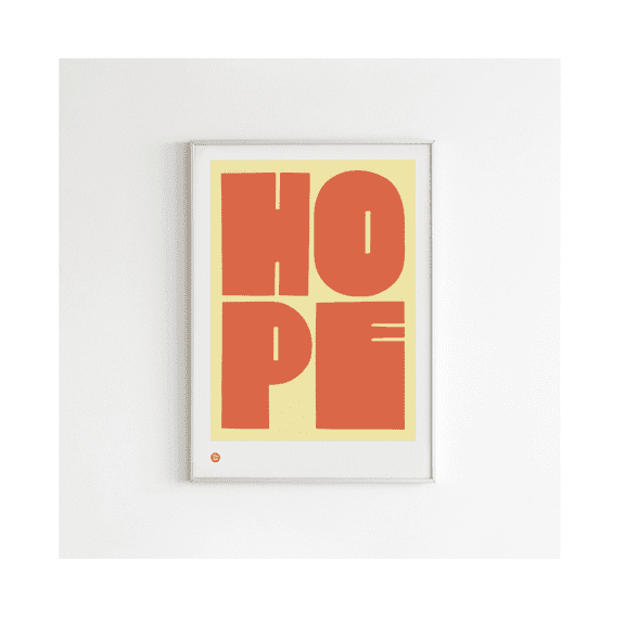 Uplifting Hope Typography Wall Poster Inspirational Quote Poster Motivational Home Decor Modern Minimalist Word Art Gallery Wall Art