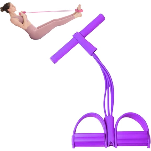 Upliftjoys 21 Fitness Resistance Bands-4 Tube Pedal Ankle Puller, Upliftjoys Resistance Band Exerciser, for Abdomen/Waist/Arm/Leg Stretching Training, Workout Equipment for Women Men