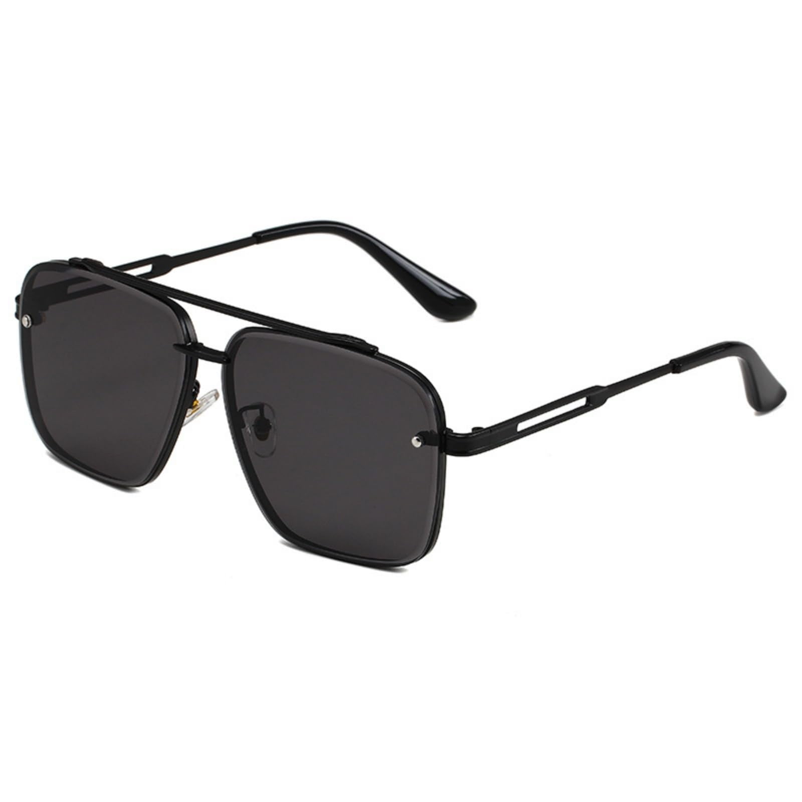 Square Gradient Sunglasses with UV Protection Mens Square Sunglasses | UV400 Protection Acetate – ZENOTTIC  main image 4