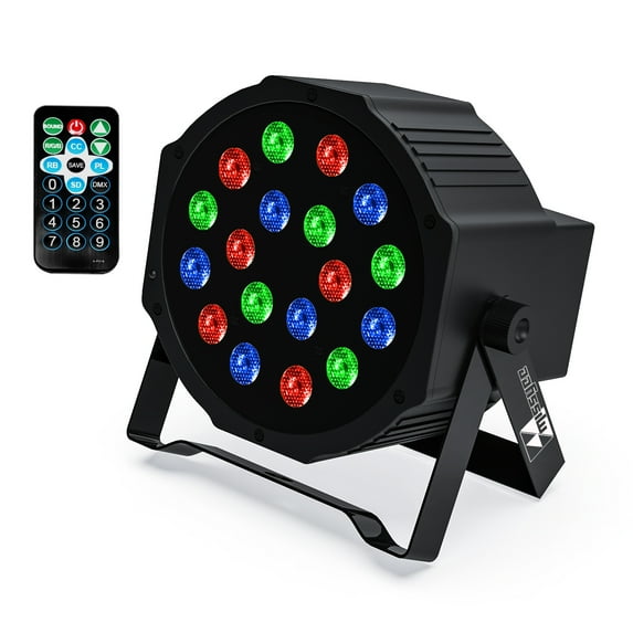 Uplights 18 RGB Led UpLights, Missyee Sound Activated DMX Uplighting, LED Par Can Lights with Remote Control, DJ Uplighting Package for Wedding Birthday Home Party