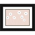 thumbnail image 1 of Uplusmestudio 14x11 Black Ornate Wood Framed with Double Matting Museum Art Print Titled - Scandi Flowers No 1, 1 of 4