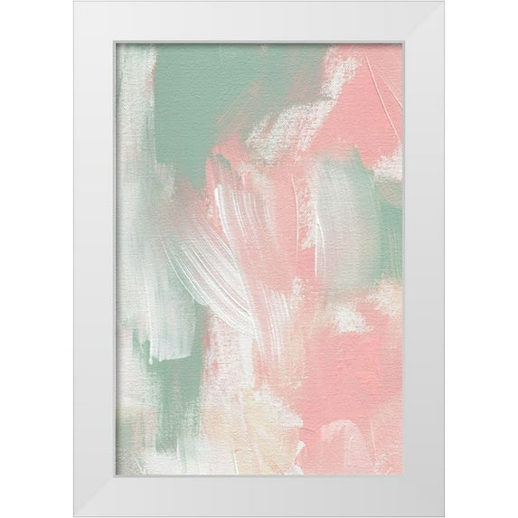 Uplusmestudio 17x24 White Modern Wood Framed Museum Art Print Titled - Sweet Escape No 3