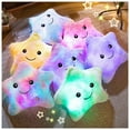 thumbnail image 1 of Upmore Star Pillow for Kids, LED Night Light up Glowing Pillows, Twinkle Star Shaped Plush Pillow, Star Stuffed Plush Toys Gifts for Kids, Kids Birthday Christmas Gift - Colorful, 1 of 9