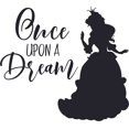 thumbnail image 1 of Once Upon A Dream Logo Cartoon Design Customized Name Wall Decal - Custom Vinyl Wall Art - Personalized Name - Baby Girls Boys Bedroom Wall Decal Room Decor Wall Sticker Decoration Size (8x10 inch), 1 of 1
