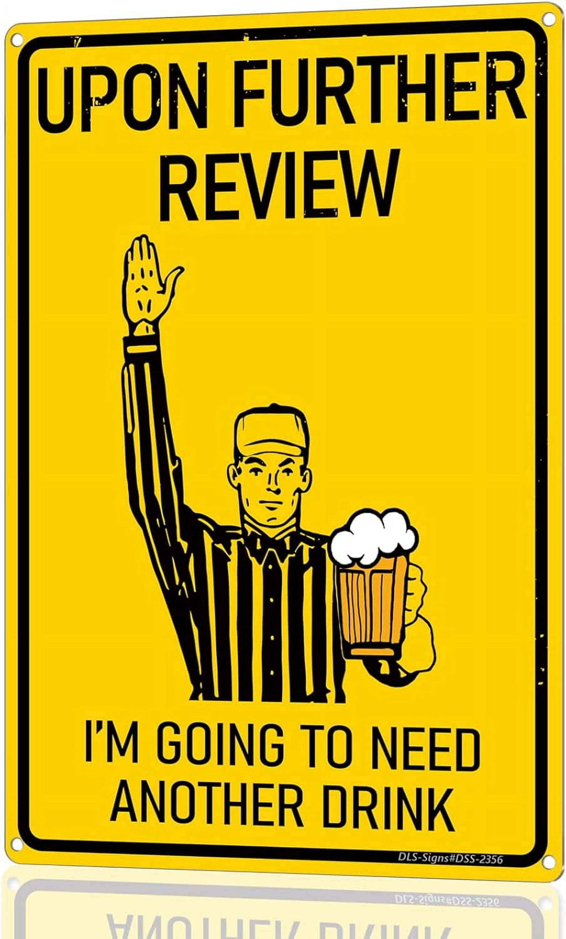 Funny Man Cave Sign – 'Remember If We Get Caught' Vintage Metal Garage Decor, 12x8 Inches