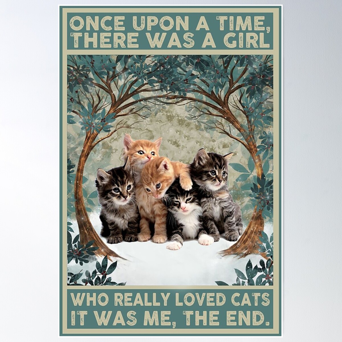 Once Upon A Time Softball Tin Sign - 6x8 Inch Metal Wall Decor For Girls Room & Sports Decor