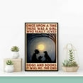 thumbnail image 1 of Once Upon A Time There Was A Girl Who Really Loved Dogs And Books Print, Girl Loves Books And Dogs Print, Love Reading Art, Dog Lover Home Decor #3072, 12x18 UNFRAMED, 1 of 3