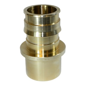 Uponor LF4502020 ProPEX LF Brass Fitting Adapter, 2" PEX x 2" Copper