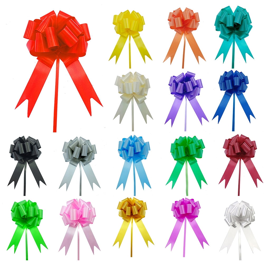 Uposao 170Pcs Gift Wrap Pull Bows 17 Colors Large Pull Bow Gift
