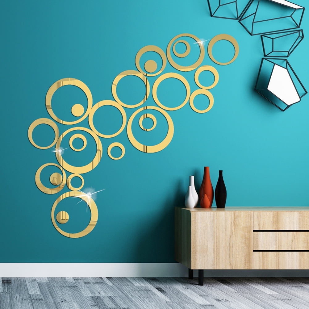 Uposao 24 Pieces Circle Wall Stickers Art Wall Decoration DIY Wall