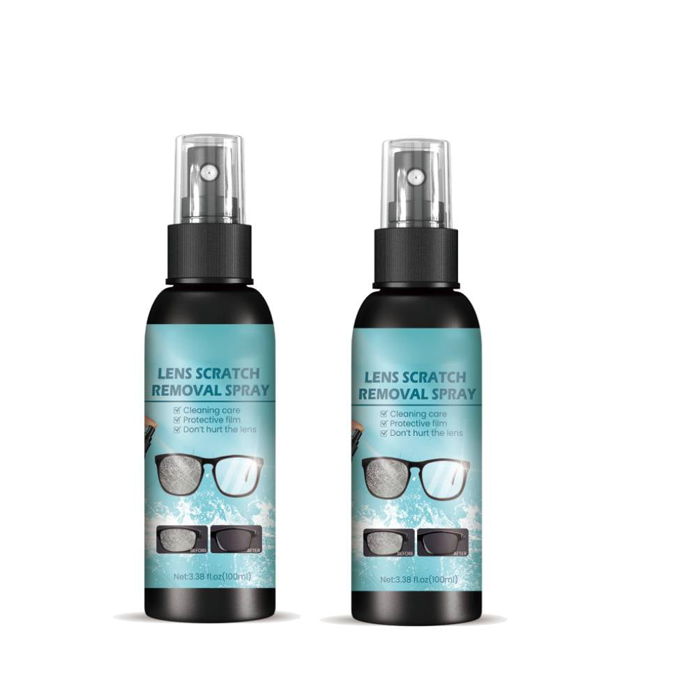 Uposao 2pcs 100ml Lens Scratch Remover Spray Dust Oils Cleaning Agent  Restorer for Eyeglasses Sunglasses Glasses Cameras Lens 