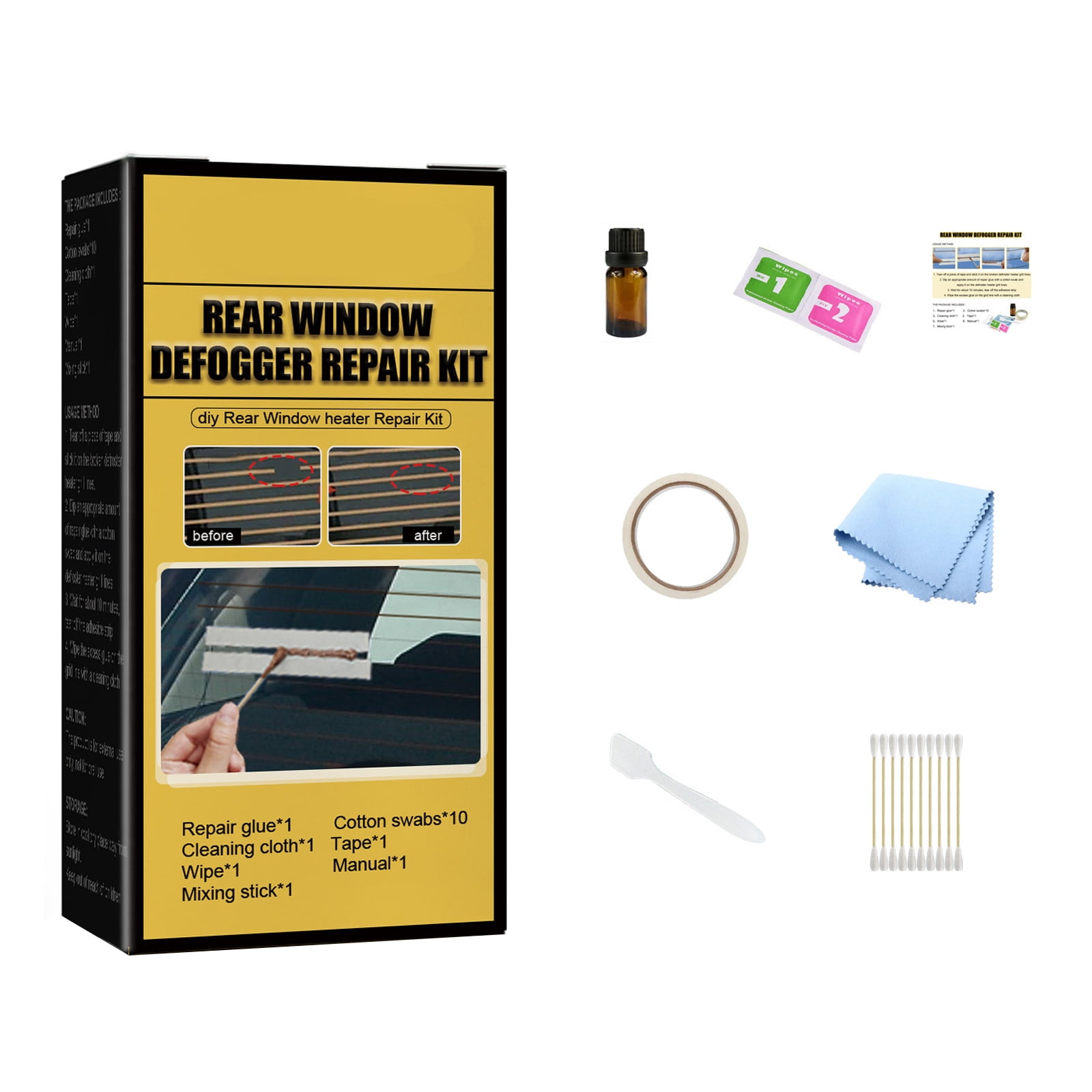 Uposao Rear Defroster Repair Kit DIY Conductive Quick Repair Car Window