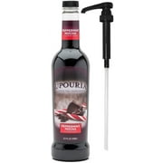Upouria Peppermint Mocha Coffee Syrup, 100% Vegan, Gluten Free, Kosher, 750 mL Bottle - Coffee Syrup Pump Included