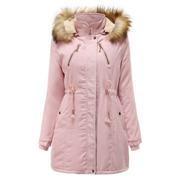 UPPADA Winter Coats for Women Plus Size Hooded Parka Jackets Warm Sherpa Lined Coats Soft Fuzzy Overcoat Full Zipper Parka Jacket Thick Down Outerwear Loose Plush Puffer Jacket