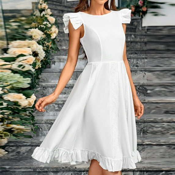 UPPADA Womens Plus Size Wedding Guest Dresses Halter Mesh Lace Dress Sleeveless Bodycon Corset Dress Ruched Maxi Dress for Party Club