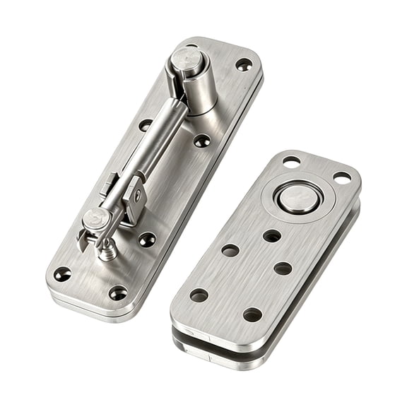 Upper And Lower Hinge Stainless Steel 360 Swivels Concealed Hinge For Heavy Duty Door Quiet Closing Mechanism