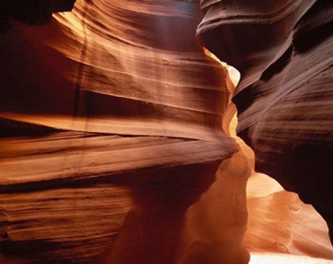 Upper Antelope Canyon Slot Canyon Interior Canvas Art - Walter Bibikow DanitaDelimont (32 x 25)