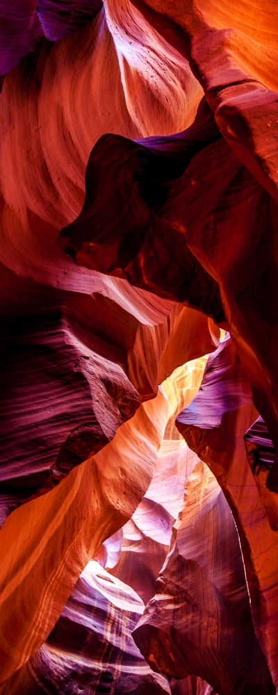 Upper Antelope Canyon rock formations Page Arizona USA Canvas Art - Panoramic Images (12 x 30)