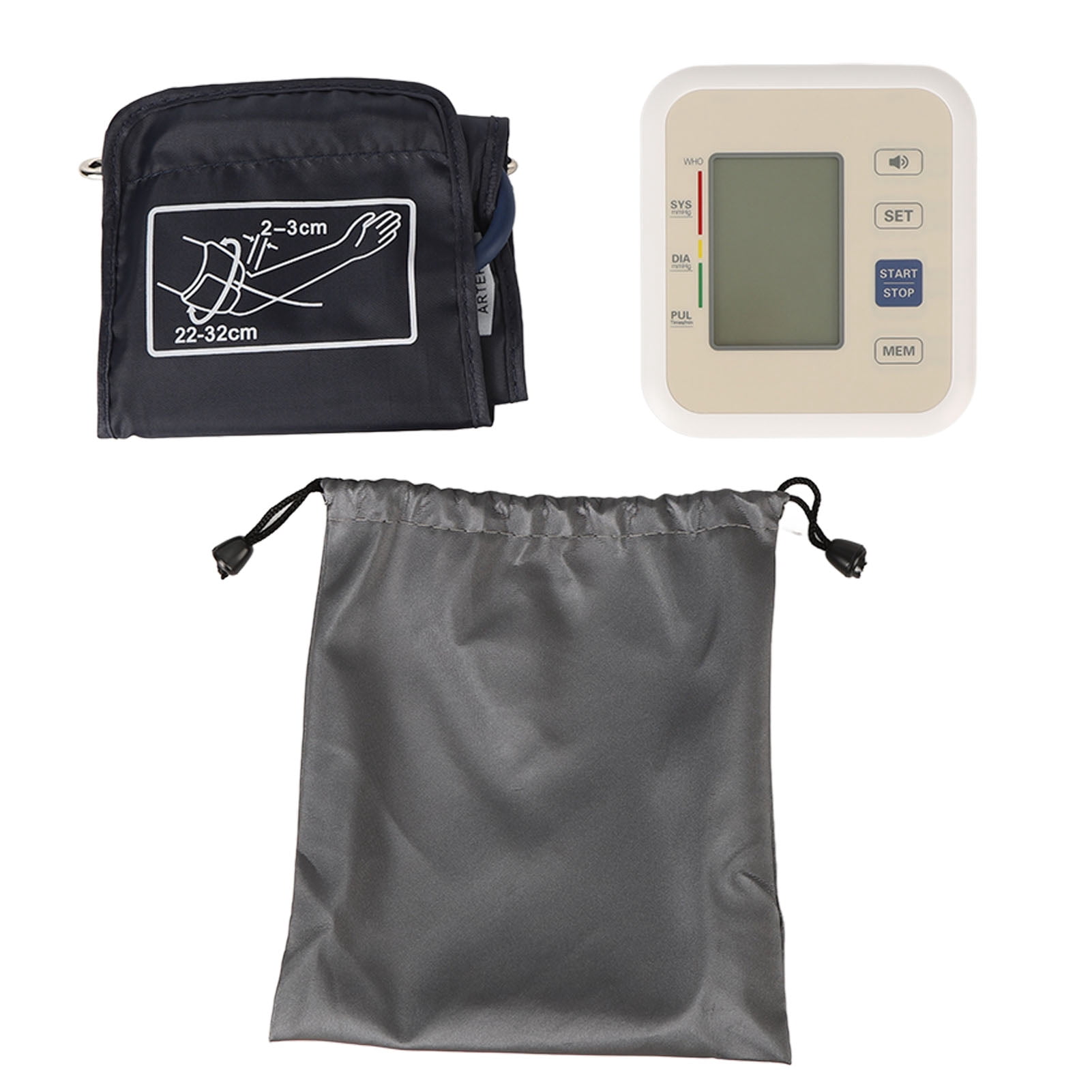 Upper Arm Blood Pressure Monitor LED Display Automatic Inflating