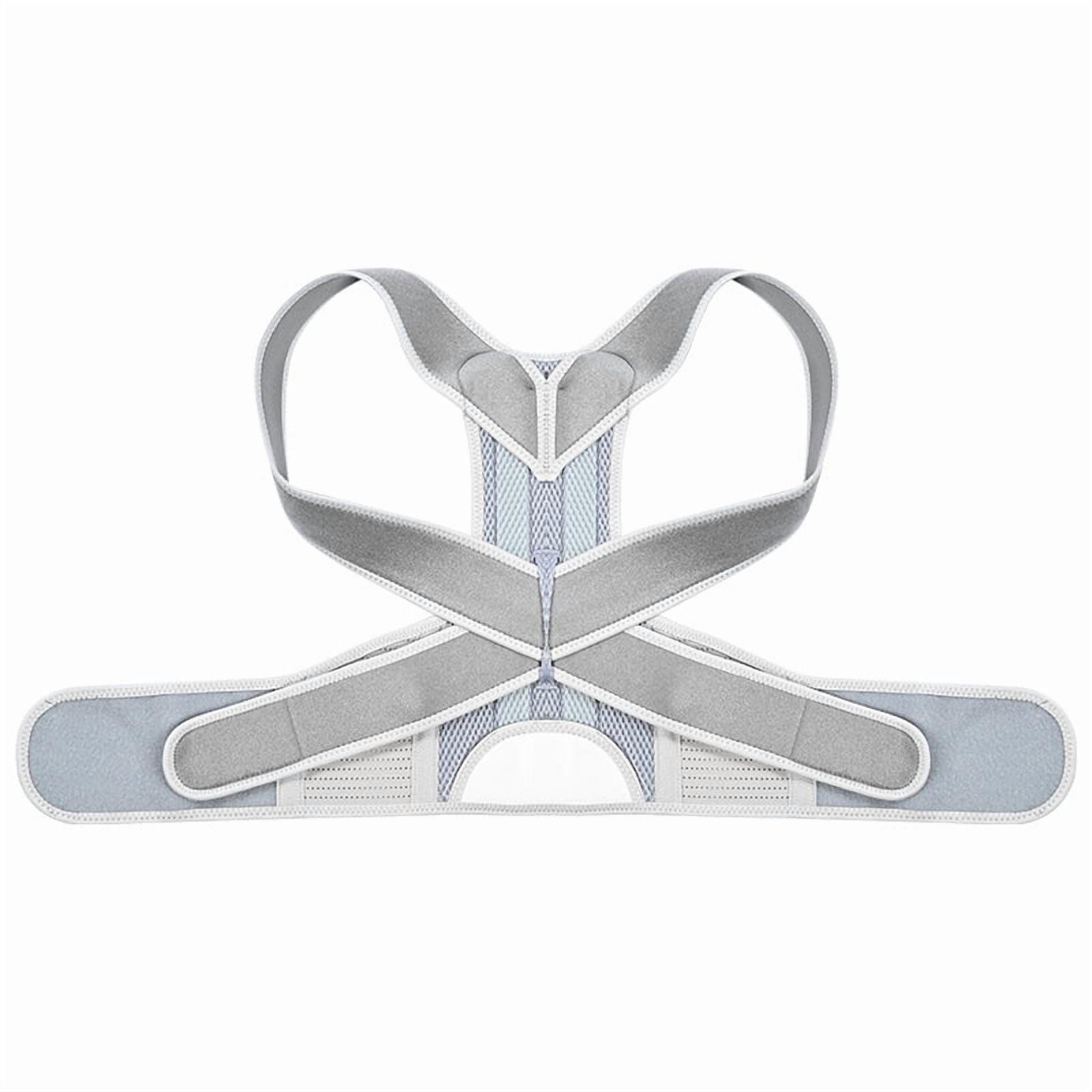 Upper Back Brace Posture Corrector for Women & Men, Adjustable & Breathable Back Straightener Posture Corrector for Men, Gradually Help Improve Poor Posture.(Gray L)