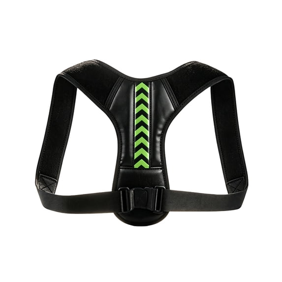 Upper Back Posture Corrector Breathable Full Back Brace Support Adjustable Invisible Shoulder Straightener for Daily Wear for Office & Home Green