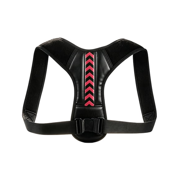 Upper Back Posture Corrector Breathable Full Back Brace Support Adjustable Invisible Shoulder Straightener for Daily Wear for Office & Home Red