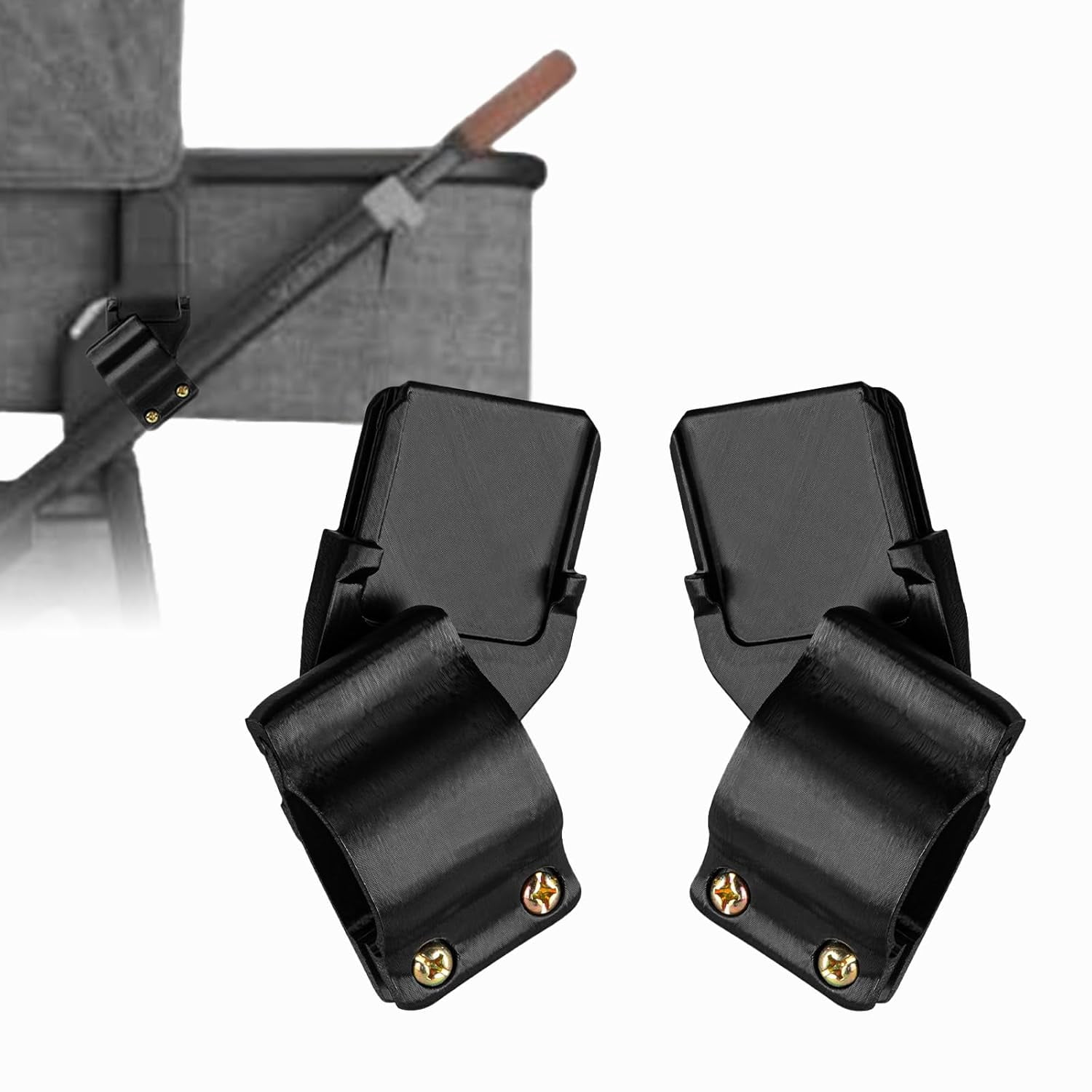 Upper Bassinet Conversion for UPPAbaby Vista V1 (2015+), V2 or V3, Secure Bolt-On Bracket for Elevated Stroller Configuration, Bassinet Not Included, Upper Adapter Only