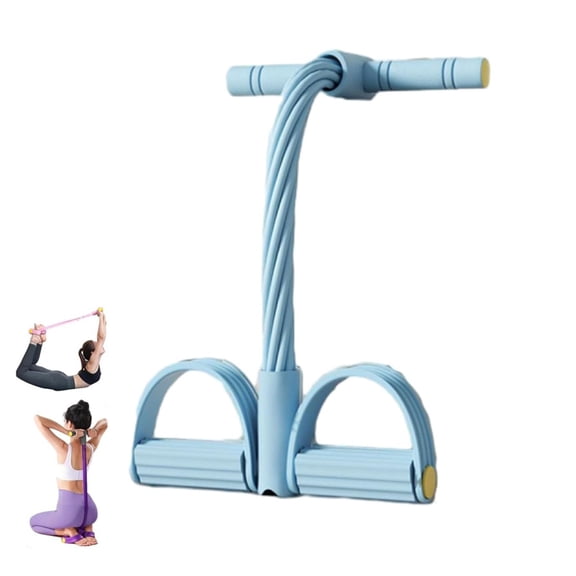 Upper Belly Resistance Band,Dual Phase Elastic Assist,Gentle Full Body Toning Exercise Band, Multi-Functional Pedal Resistance Band Trainer for Abdomen, Waist, Arm, Leg