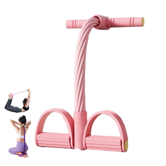 Upper Belly Resistance Band,Dual Phase Elastic Assist,Gentle Full Body Toning Exercise Band, Multi-Functional Pedal Resistance Band Trainer for Abdomen, Waist, Arm, Leg