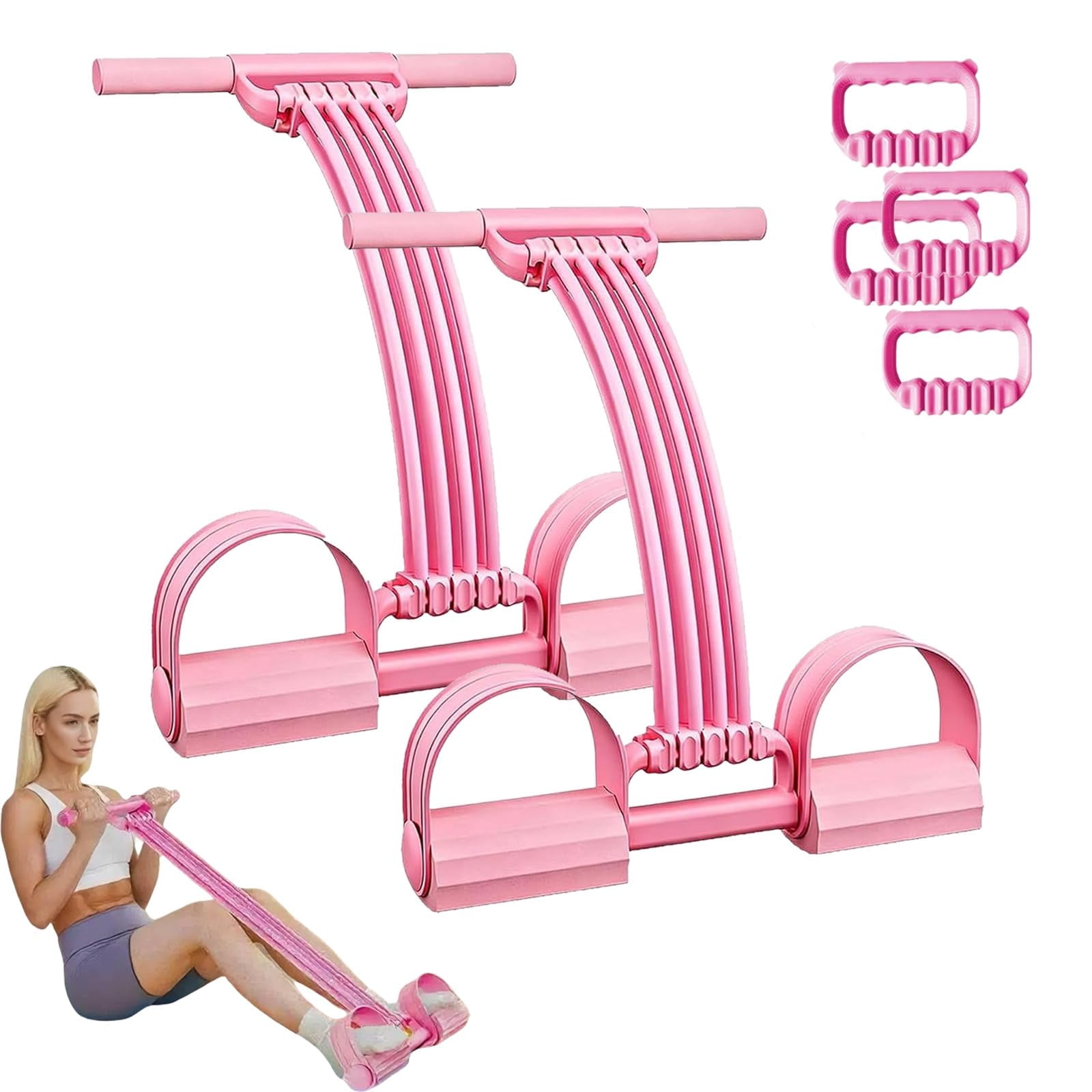 Upper Belly Resistance Band Multifunction Pedal Resistance Band | Home Exercise Equipment for Abdomen Waist Arm Leg Workout Training