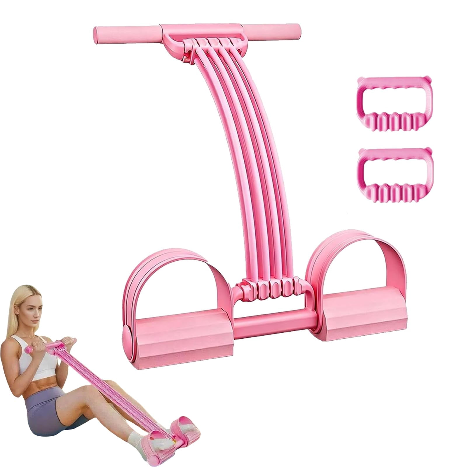 Upper Belly Resistance Band Multifunction Pedal Resistance Band | Home Exercise Equipment for Abdomen Waist Arm Leg Workout Training