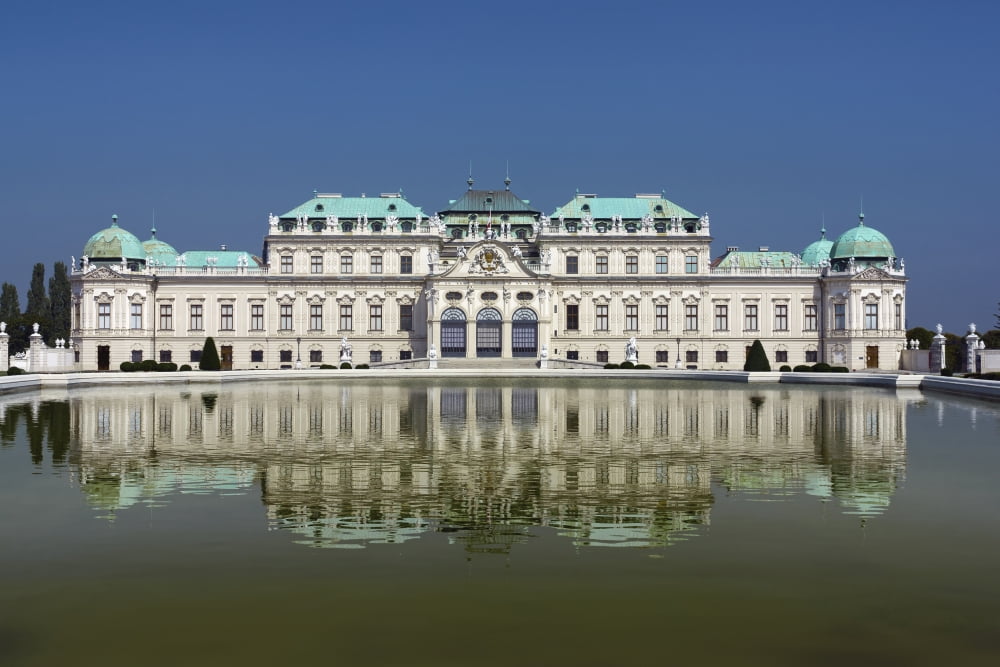 Upper Belvedere Vienna Austria Canvas Art - Terence Waeland Design Pics (19 x 12)